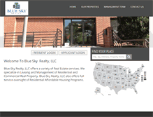 Tablet Screenshot of blueskyrealtyllc.com